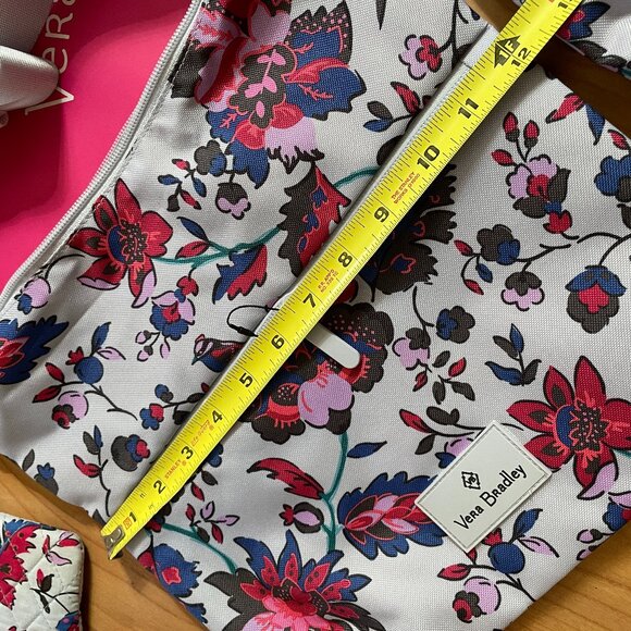 Vera Bradley Water Repellent ECO Hipster Crossbody & Matching Wallet Key Chain - Picture 10 of 11